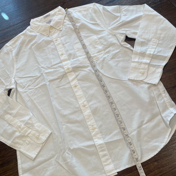 J.Crew Men's Sz L White Secret Wash Shirt Cotton Poplin Classic Fit BJ706 - Picture 10 of 12